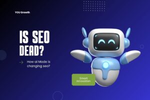 Visual representation of Google AI Search disrupting traditional SEO, with AI delivering answers directly and reducing website traffic.